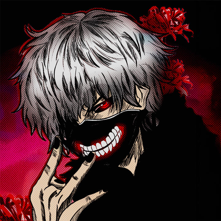 Kxneki — Tokyo Ghoul Fan Art, 2020–2026 Procreate · Adobe Photoshop